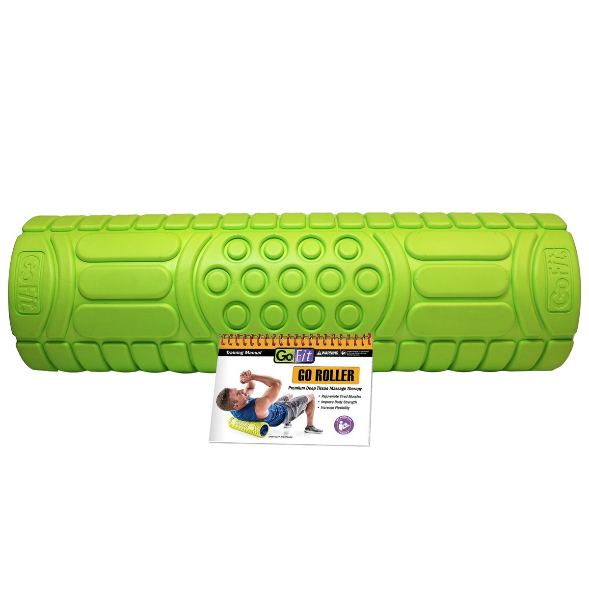 Gofit 45.7cm Sports Gym Fitness/Muscle Massage Recovery Massager/Roller Green — image 2