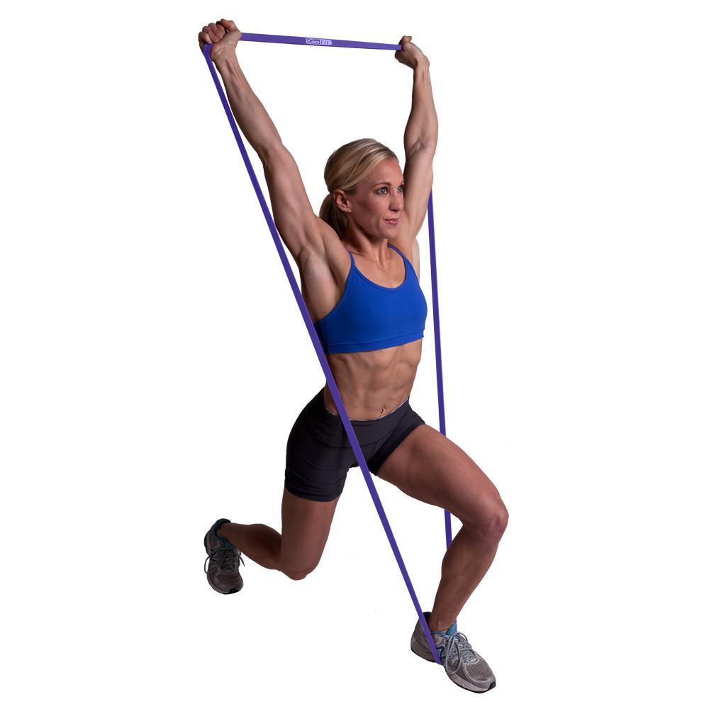 Gofit Hdr 203cm 20-35lbs/9-16kg Workout/Training Exercise Resistance Band Purple — image 4