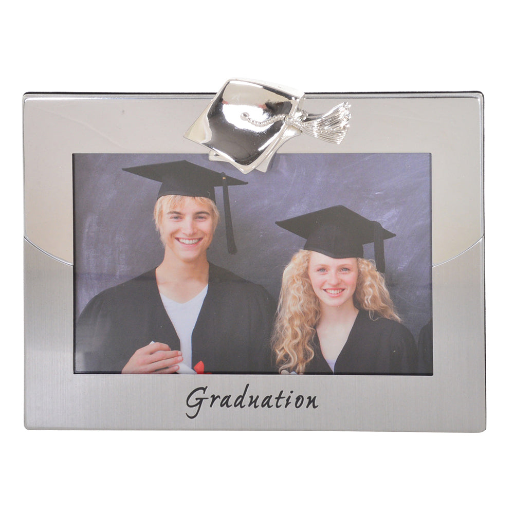 Gibson Gifts Silver Graduation 6x4'' Photo/Picture Frame Decor Rectangle (2 Pack) — image 2
