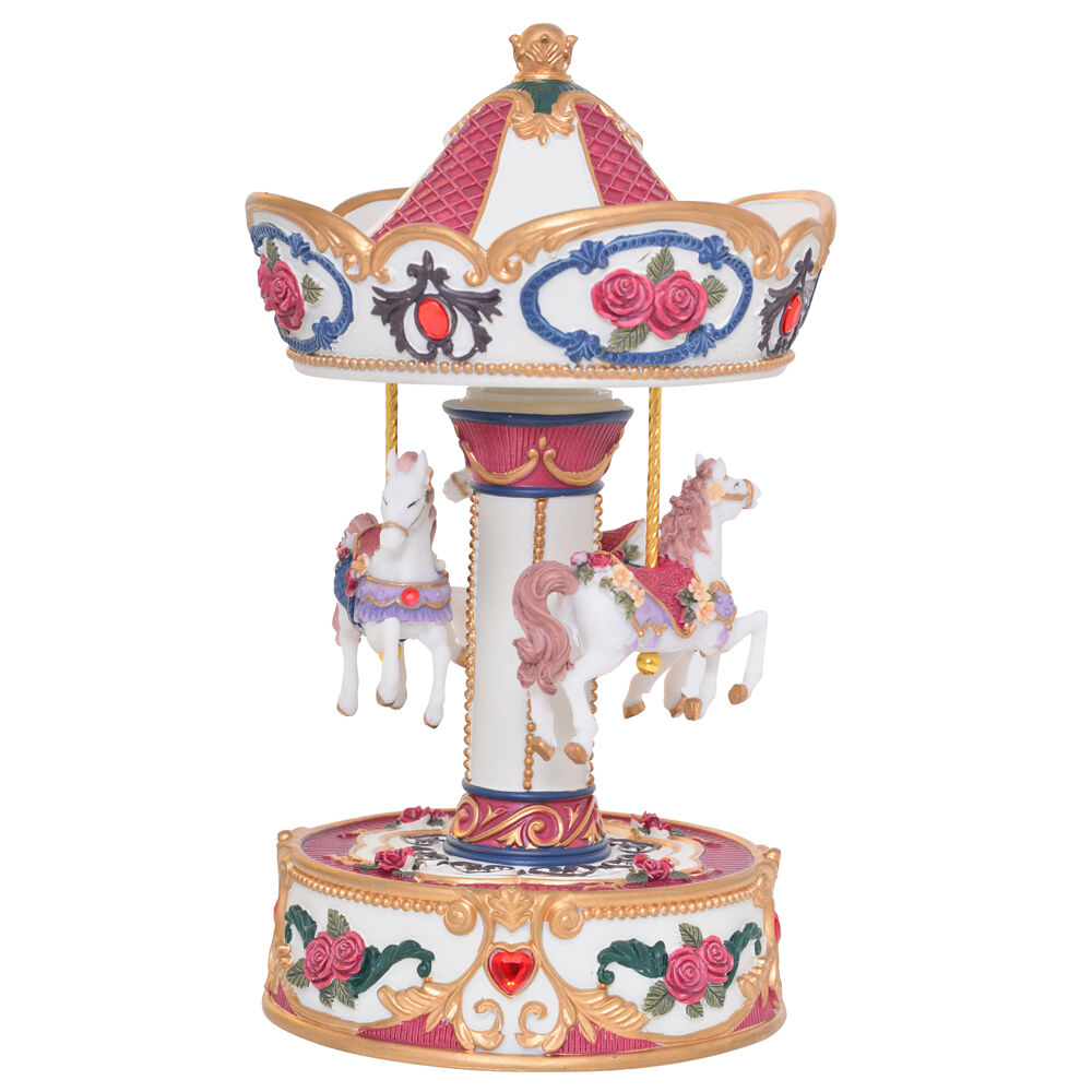 Gibson Gifts 120x120x210mm Musical Christmas Decoration Carousel Medium