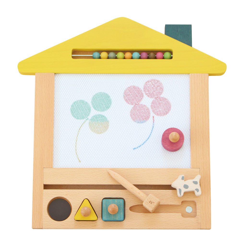 Kiko & GG Oekaki House Wooden Drawing Board w/ Pen Kids/Children 3y+ Toy Dog
