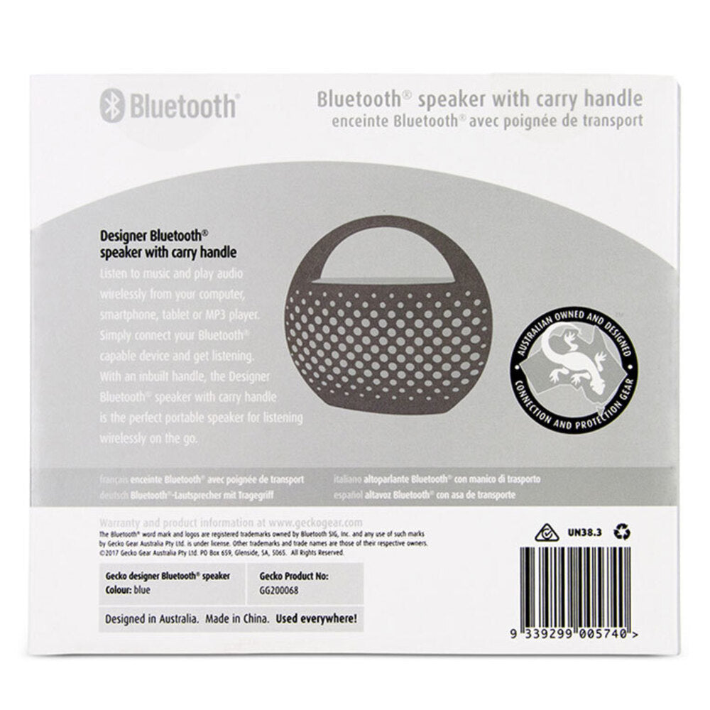 Gecko Portable Bluetooth Speaker Wireless Audio for HTC/iPhone/Galaxy/LG Blue — image 5