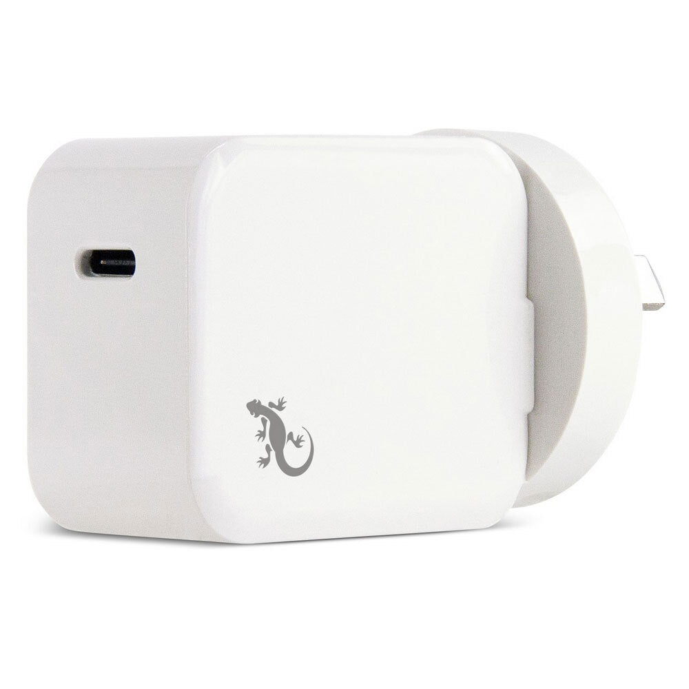 Gecko White Universal 5V 20W USB-C Wall Charger for Samsung Galaxy S8/S9+/Huawei