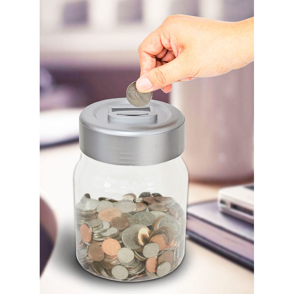 Uniwide Coin Counting AU Coins/Money Digital LCD Display Clear Piggy Bank Counter Jar — image 2