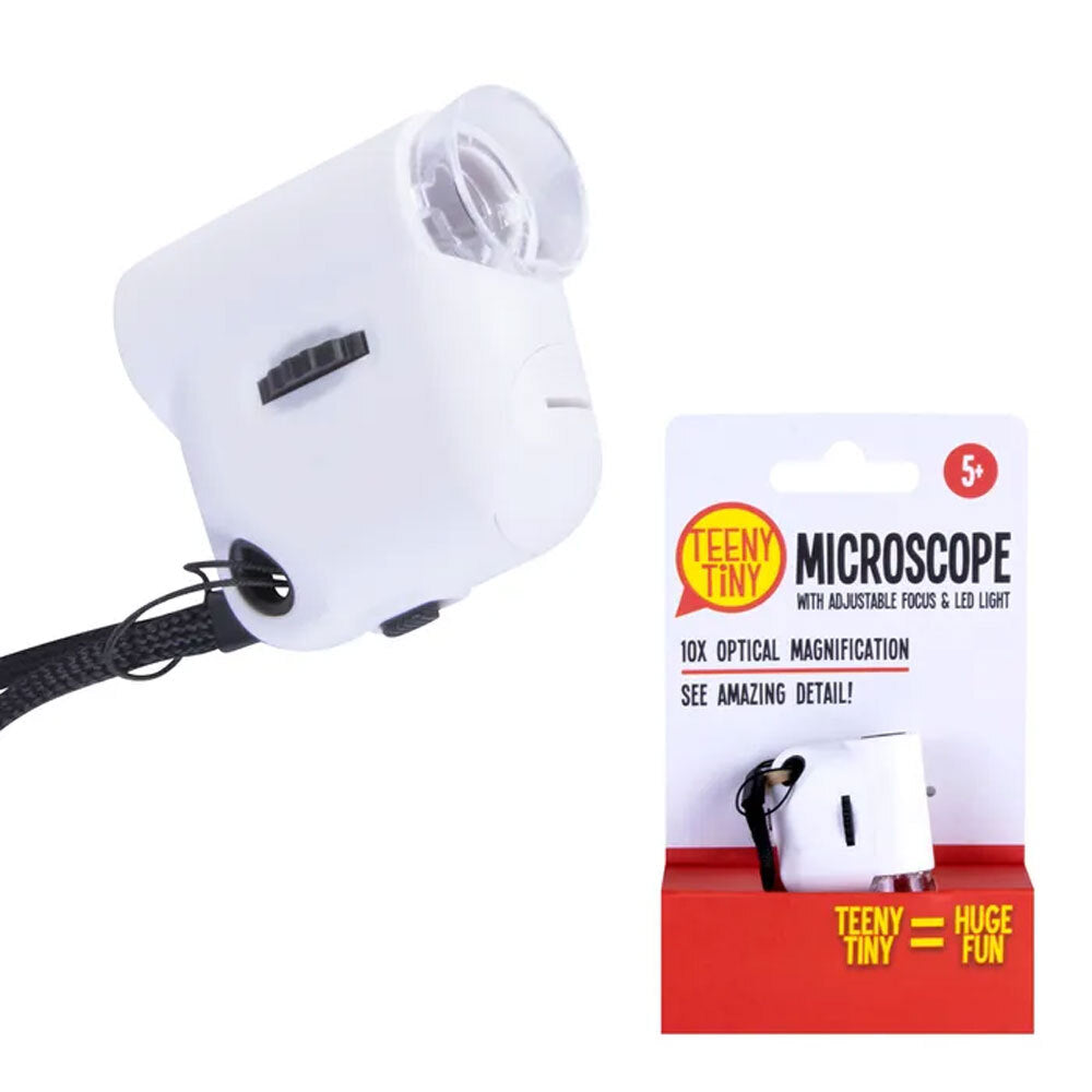Unbranded Teeny Tiny Miniature Microscope w/ LED Light & Adjustable Focus 4.5x2x4.5cm