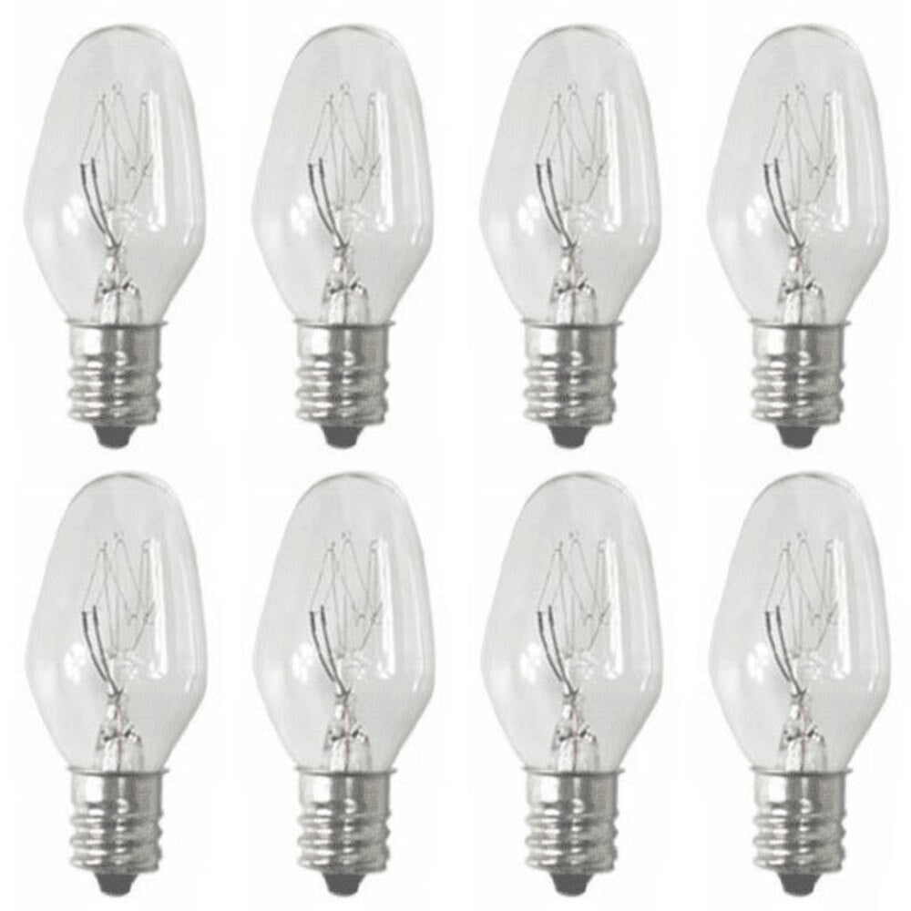 Sansai 8pk 7W/240V E12 Replacement Bulb Clear for Night Light DB-458/DB-459
