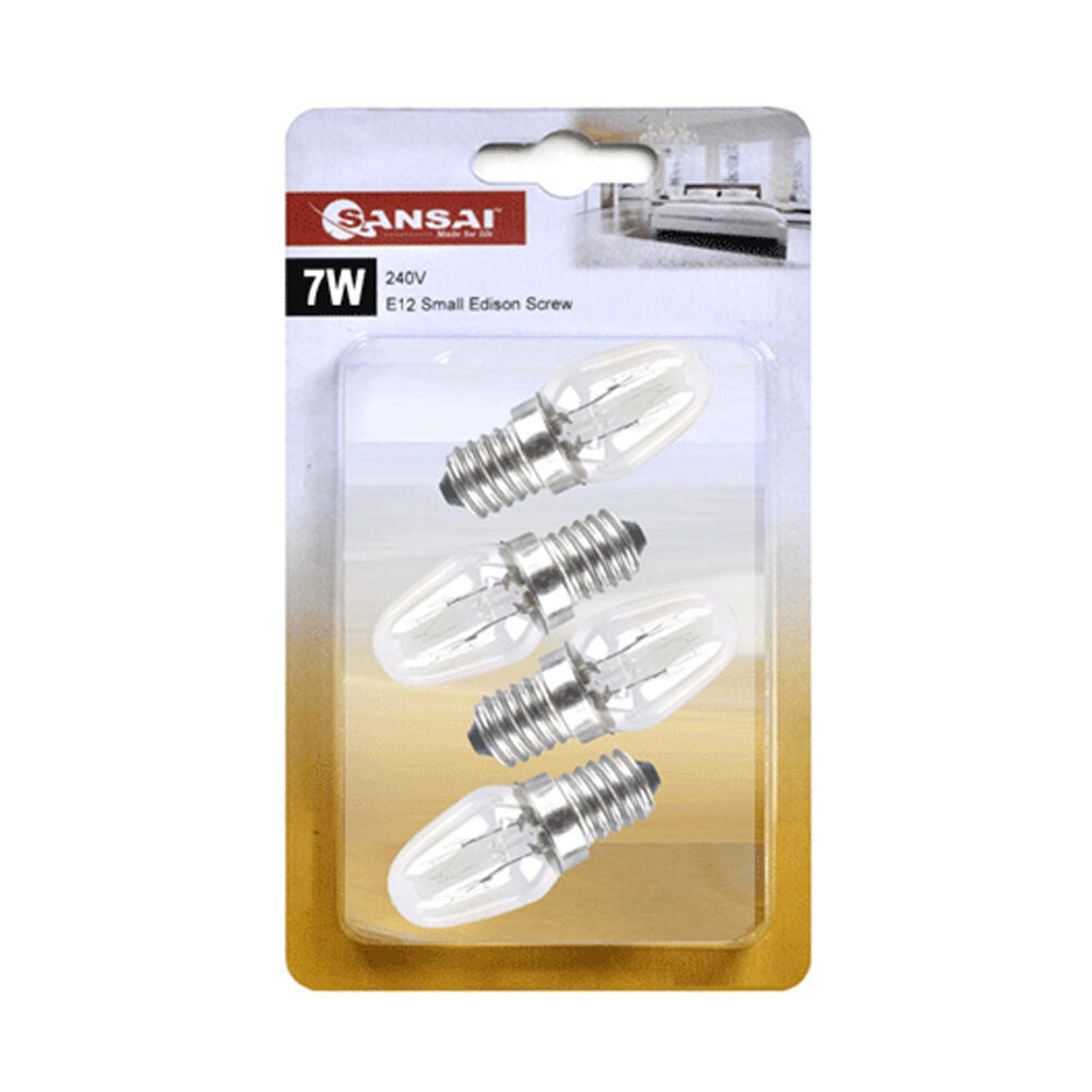 Sansai 4pk 7W/240V E12 Replacement Bulb Clear for Night Light DB-458/DB-459 — image 2