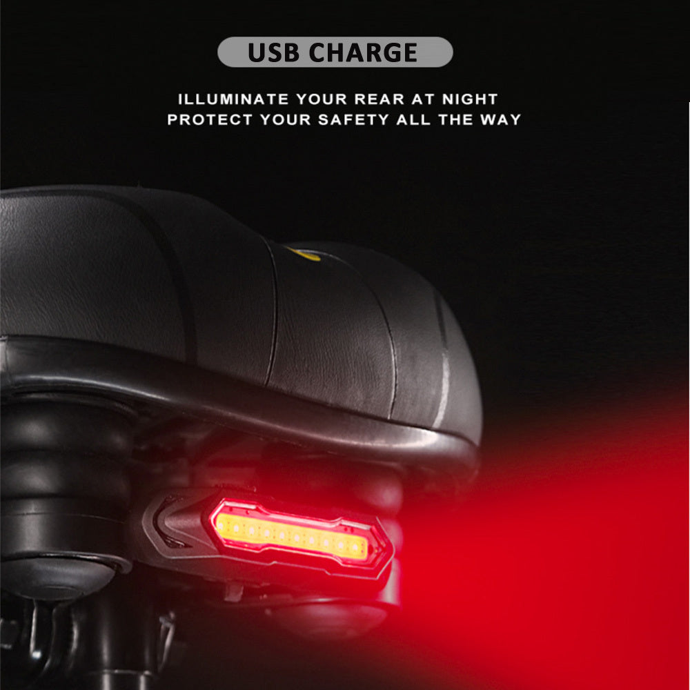 Sansai 9cm USB Rechargeable Bicycle/Bike Tail Light w/ 5 Red/White Modes — image 3