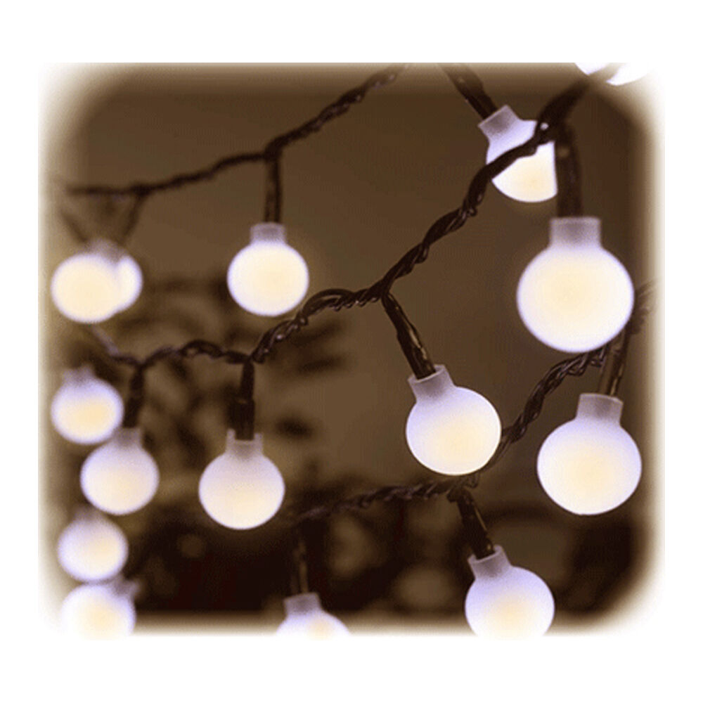 Sansai 100 Decorative LED Indoor/Outdoor Wall Hanging String Lights Warm White — image 3