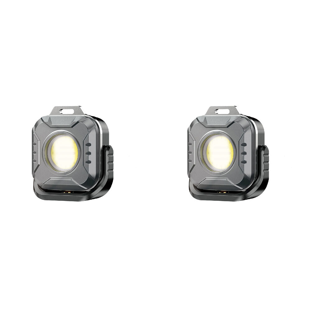 Sansai Portable Rechargeable Waterproof 6W LED Work Light 6.1x5.6x2.8cm (2 Pack)
