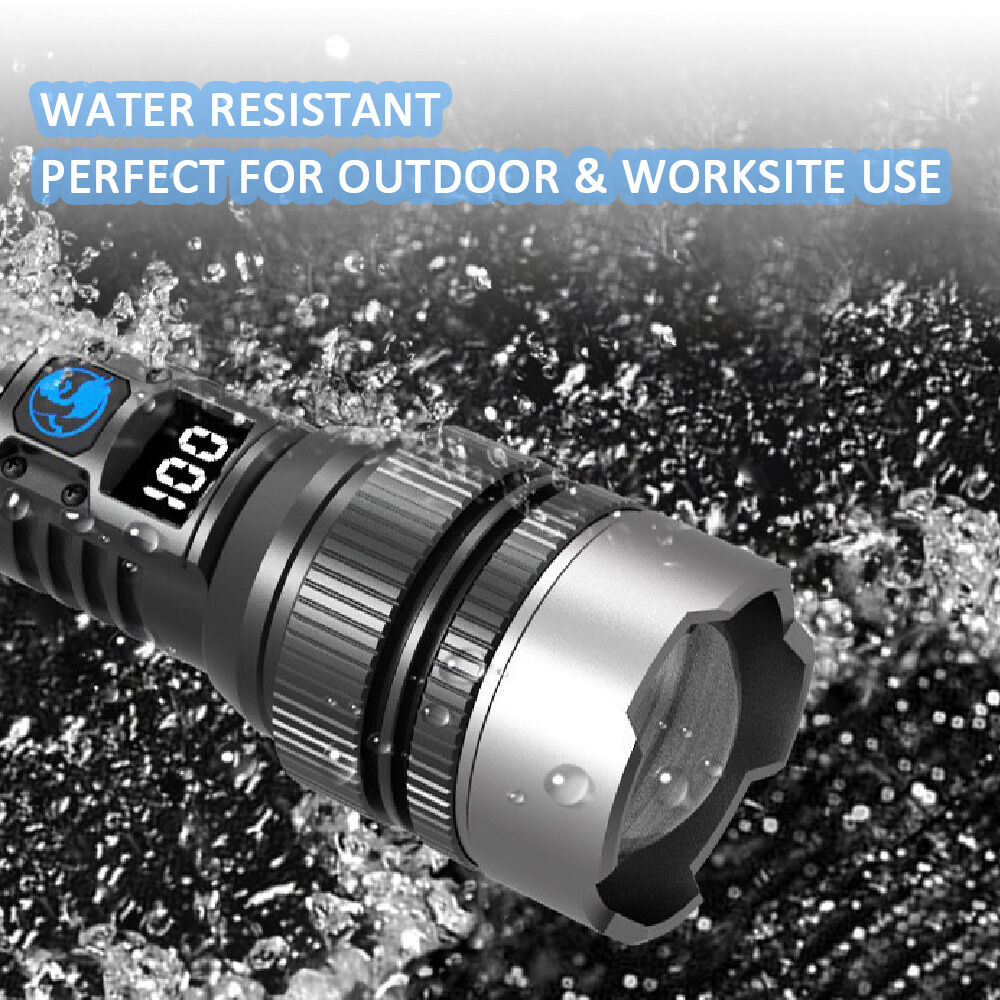 Sansai 40x40x168mm Tactical Grade Rechargeable 10W LED Torch Up to 300 meters — image 3