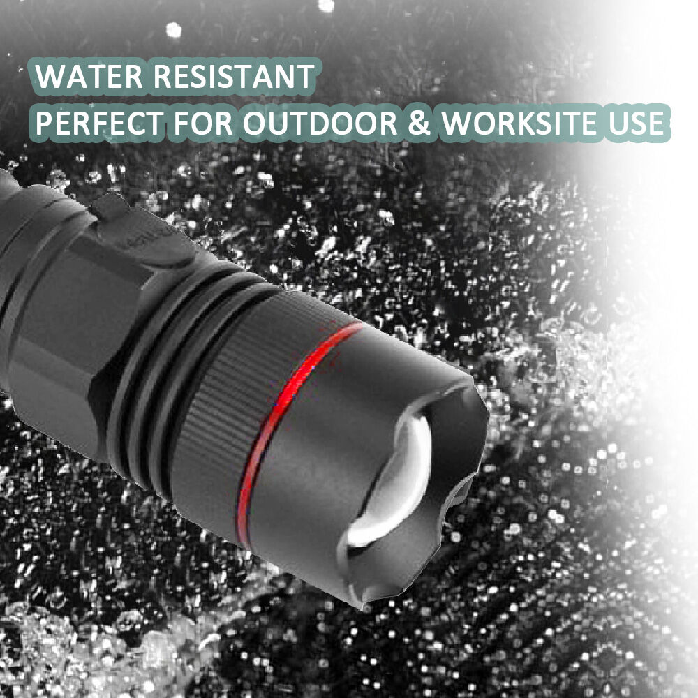 Sansai 29x25.5x117mm Tactical Grade Rechargeable Water Resistant 5W LED Torch — image 4