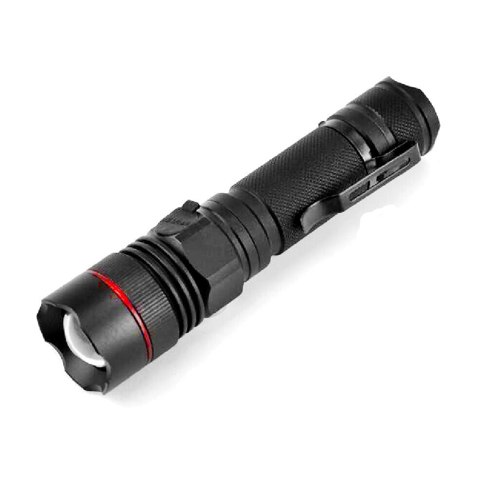 Sansai 29x25.5x117mm Tactical Grade Rechargeable Water Resistant 5W LED Torch