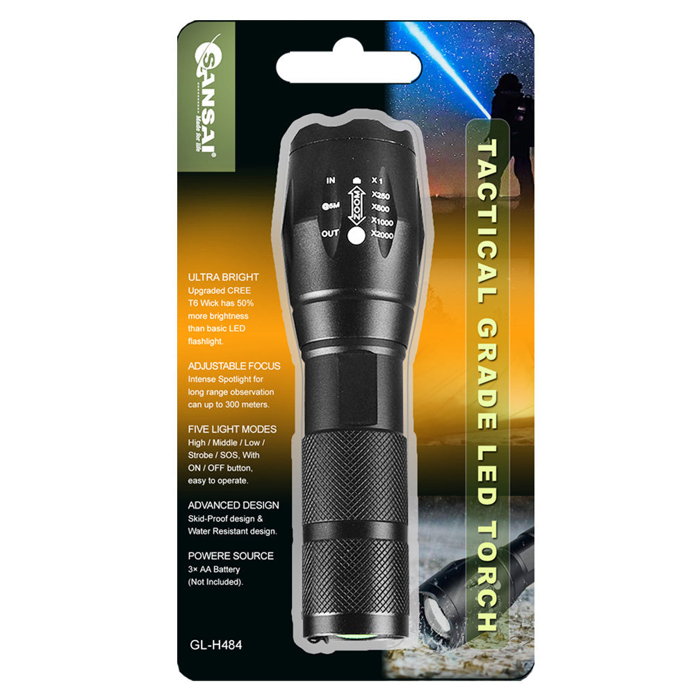 Sansai Tactical Grade Ultra Bright Camping/Hiking/Outdoors Battery LED Torch — image 3
