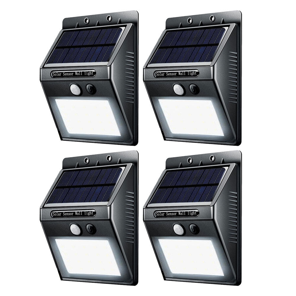 Sansai 12cm Motion Activated Solar LED Indoor/Outdoor/Garden/Courtyard Lights (4 Pack)