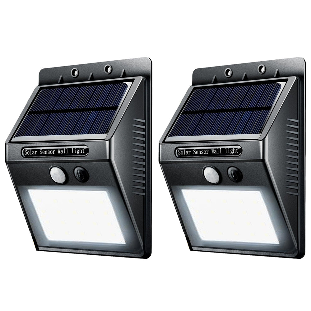 Sansai 12cm Motion Activated Solar LED Indoor/Outdoor/Garden/Courtyard Lights (2 Pack)