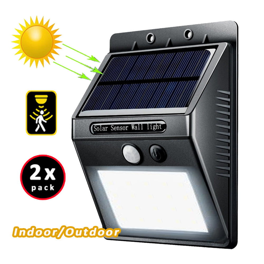 Sansai 12cm Motion Activated Solar LED Indoor/Outdoor/Garden/Courtyard Lights (2 Pack) — image 3