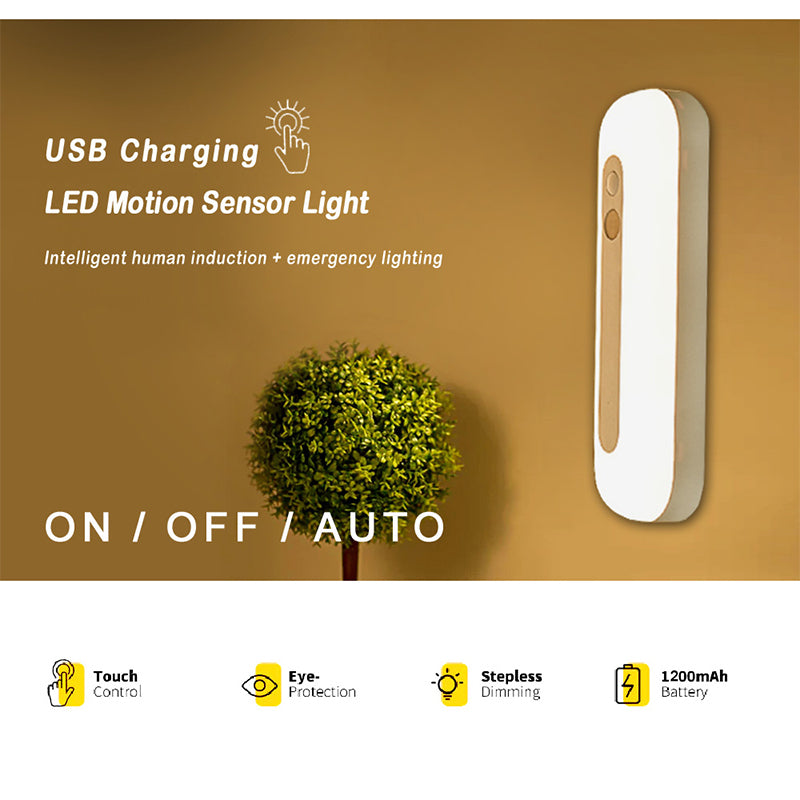 Sansai LED Magnetic Motion Sensor Light 3000mAh Rechargable Cool White 18cm — image 2