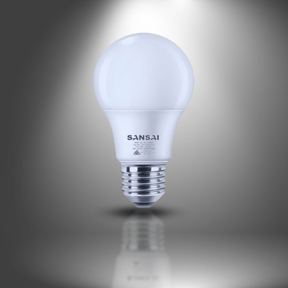 Sansai Home/Office LED 595lm Screw In Light Bulb A60 7W E27 Warm White 3000K — image 3