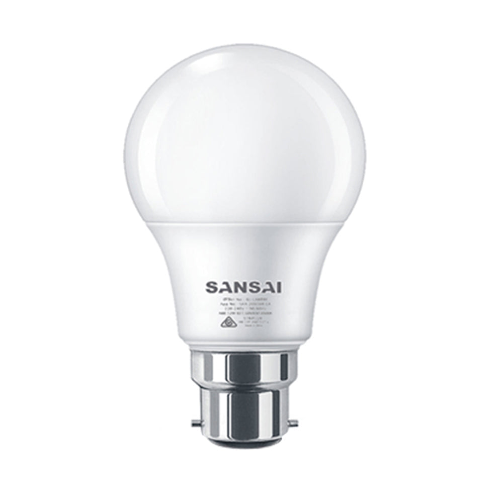 Sansai Home/Office LED 595lm Light Bulb A60 7W B22 Bayonet Cool White 6500K
