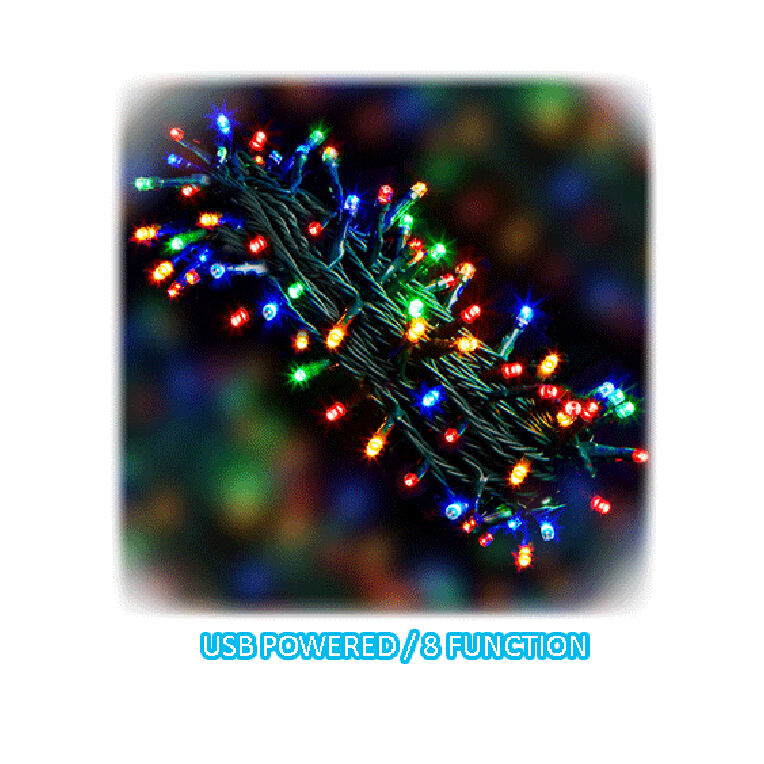Sansai USB Power Indoor/Outdoor 10m 100 LED String Lights Party/Christmas Multi — image 2