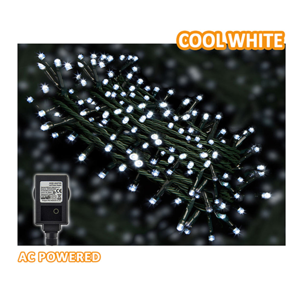Sansai AC Power Indoor/Outdoor 30m 300 LED String Lights Party/Christmas White — image 2