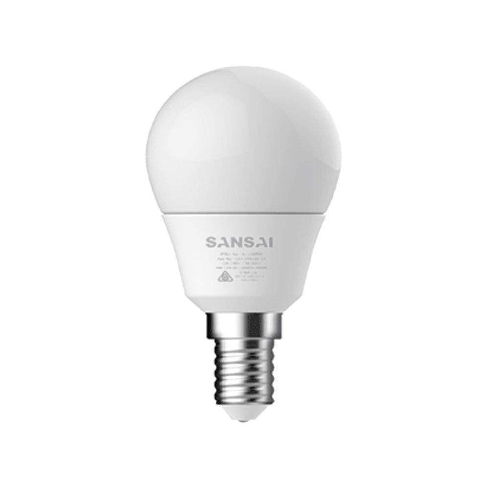 Sansai Home/Office Fancy Round LED 425lm Light Bulb G45 5W E14 Cool White 6500K