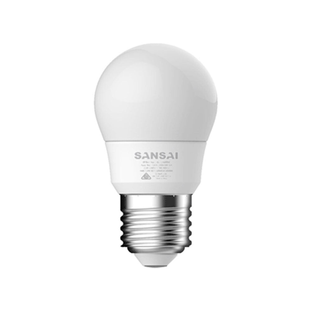 Sansai Home/Office Fancy Round LED 425lm Light Bulb G45 5W E27 Cool White 6500K