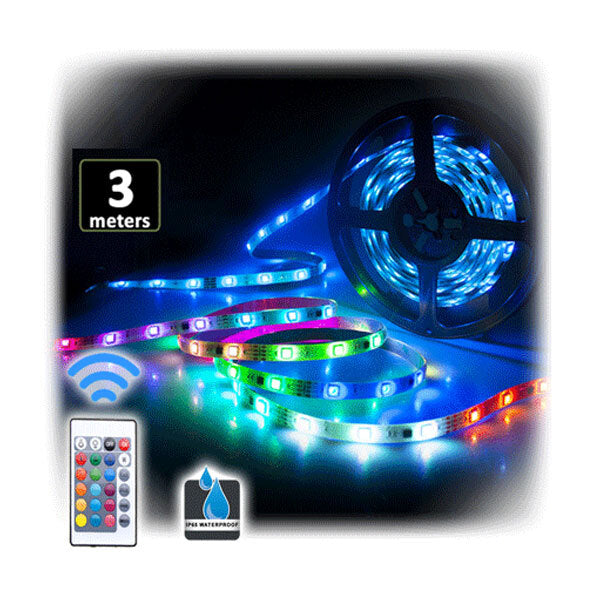 Sansai USB Powered RGB LED Strip Light PC/Monitor Backlight w Remote Control — image 2