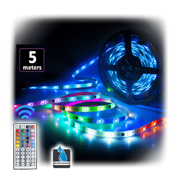 Sansai 5m USB Powered RGB LED Strip Light Monitor Backlight w/Remote Control (2 Pack) — image 3