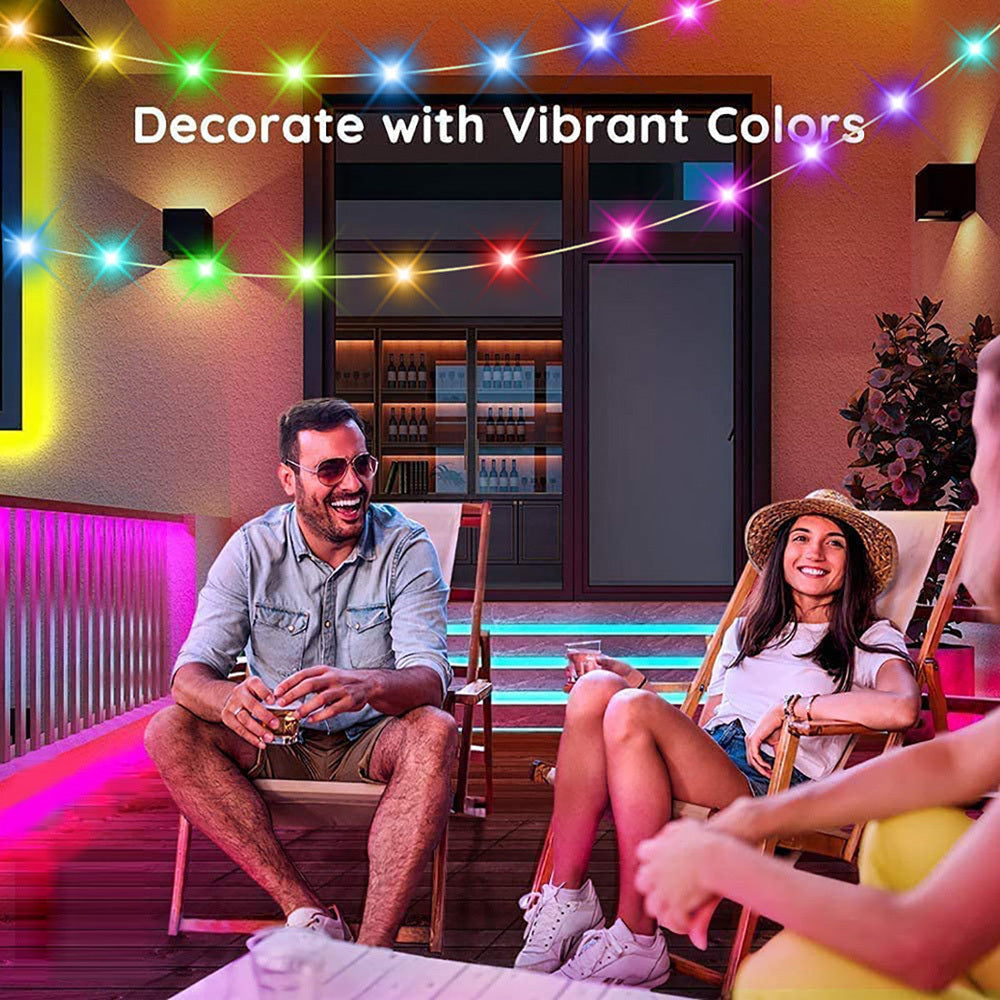 Sansai 15m RGB LED Bluetooth App Control Fairy Strip Party Lights IP65 w/Remote — image 5