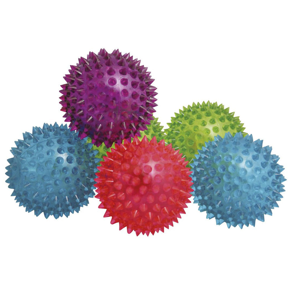 Fumfings Novelty 8cm Flashing Spikey Air Stress Ball Rubber Toy Kids 3y+ Asst (3 Pack) — image 2