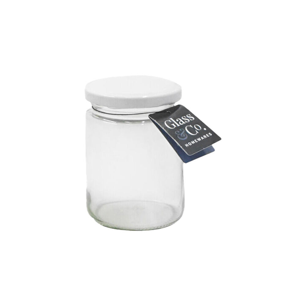 Glass & CO Cleo Round Small Glass Jar Assorted Black/Gold/White 220ml (48 Pack) — image 4