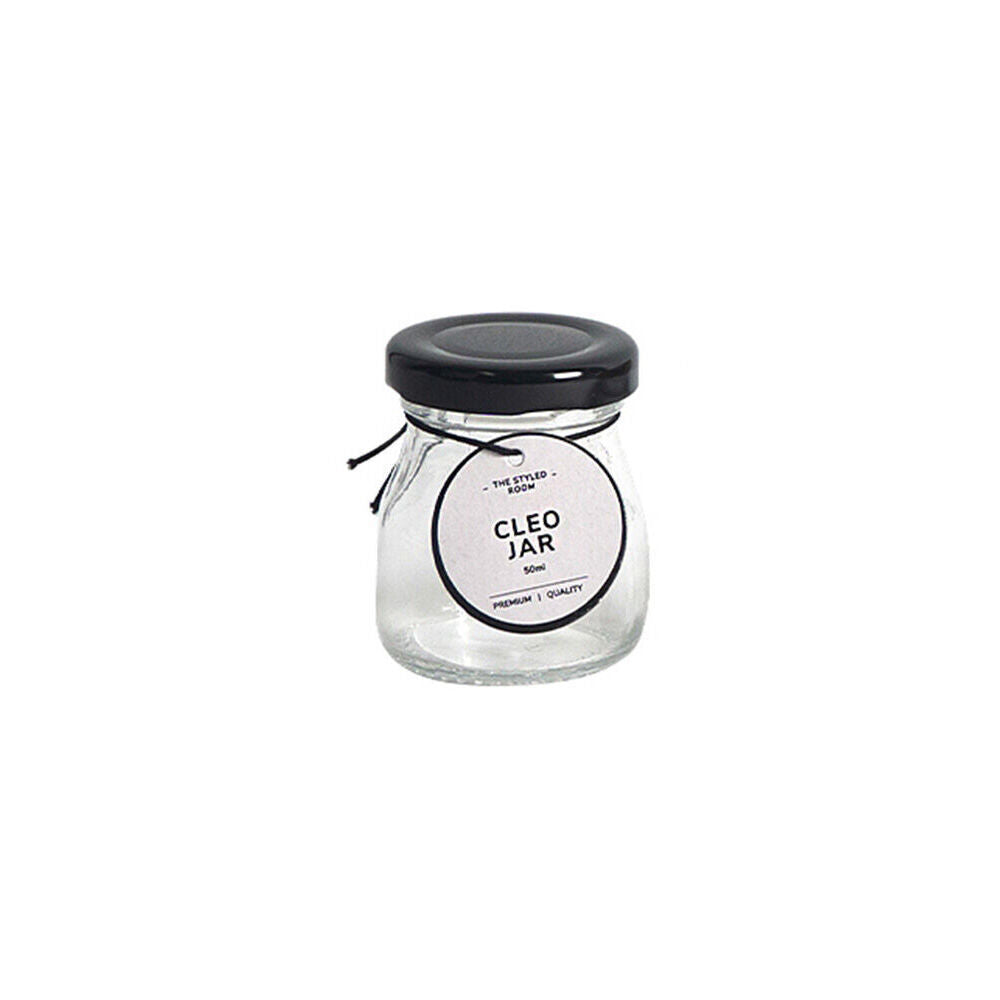 The Styled Room Cleo Milk Glass Jar Assorted Black/Gold/White 50ml (48 Pack)