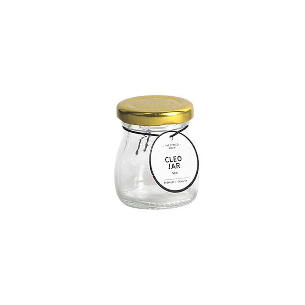 The Styled Room Cleo Milk Glass Jar Assorted Black/Gold/White 50ml (48 Pack) — image 3