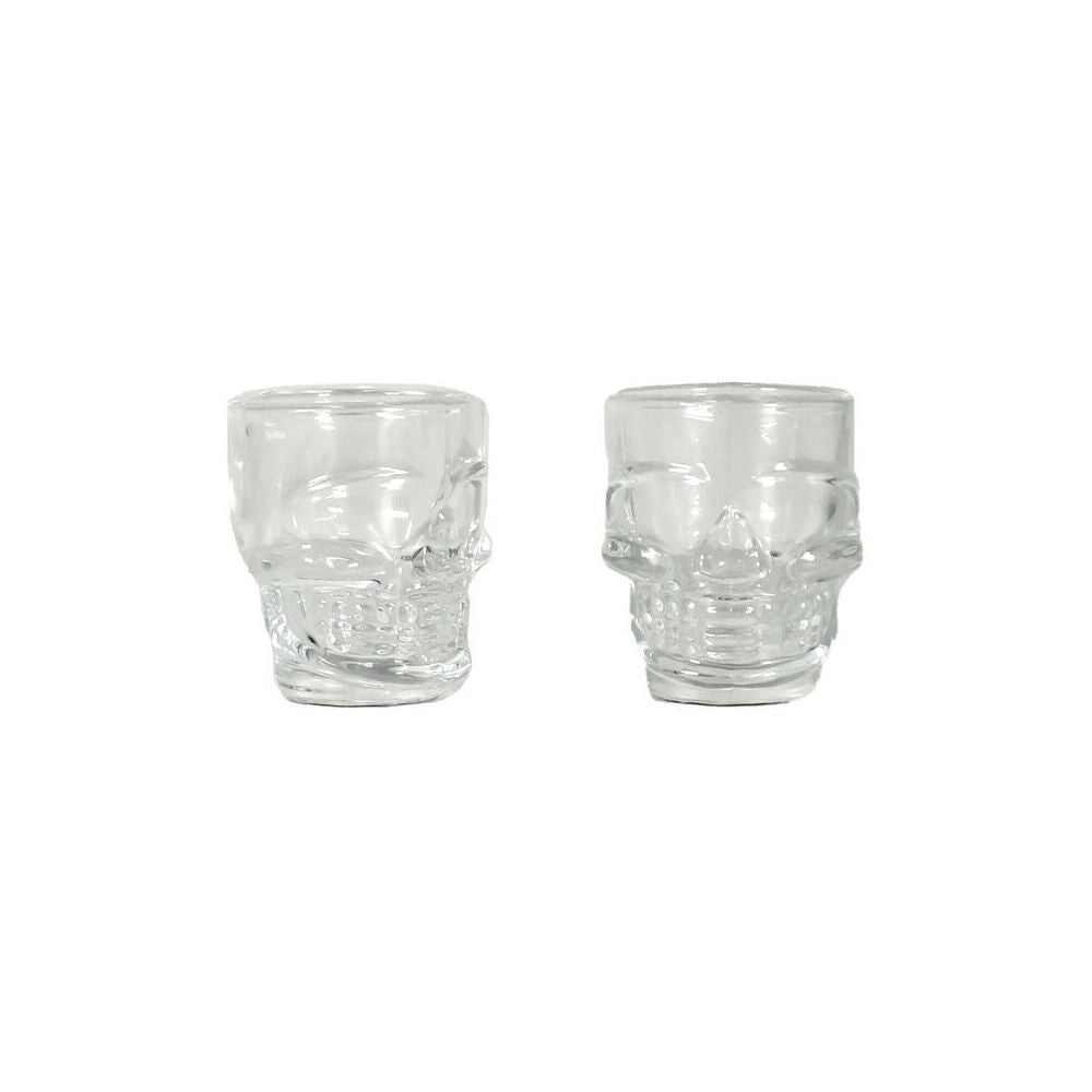 Glass & CO Novelty Skeleton Skull Face Shot Shooter Cup 50ml Clear (24 Pack) — image 3