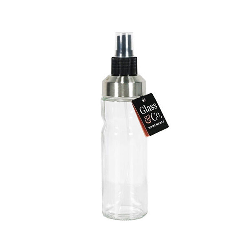 Glass & CO Clear Liquid Spray Thin Bottle 170ml Black/Silver (12 Pack) — image 2