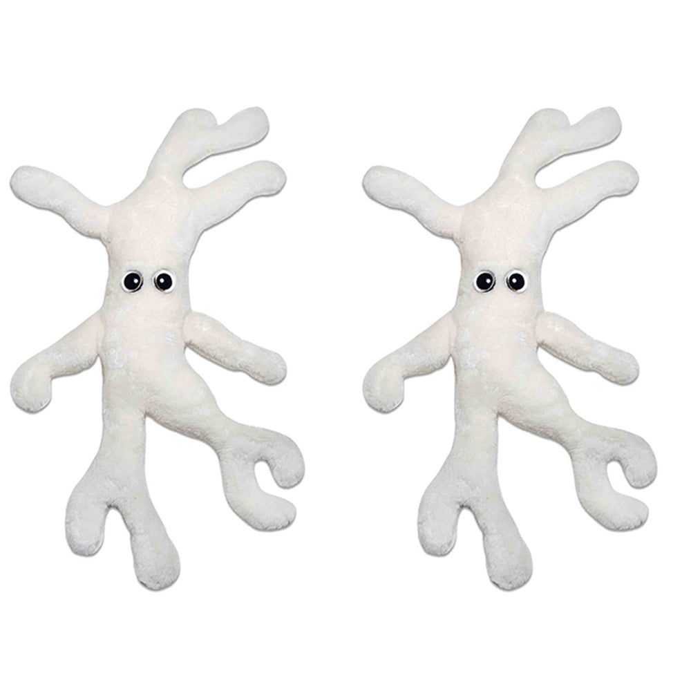 Giant Microbes Bone Cell Human Biology Soft Plush Cuddle Stuffed Toy White (2 Pack)