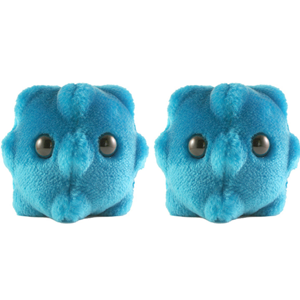 Giant Microbes Cold Infection Human Biology Plush Cuddle Stuffed Toy Blue (2 Pack)