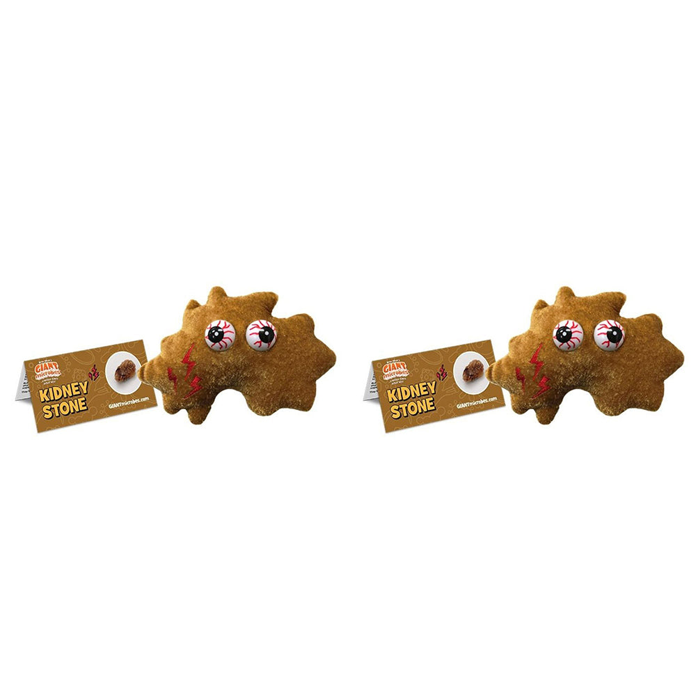 Giant Microbes Kidney Stone Human Biology Soft Plush Cuddle Stuffed Toy (2 Pack)