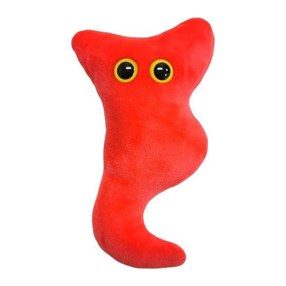 Giant Microbes Giant Microbe Appendix Human Biology Soft Plush Cuddle Stuffed Toy Red
