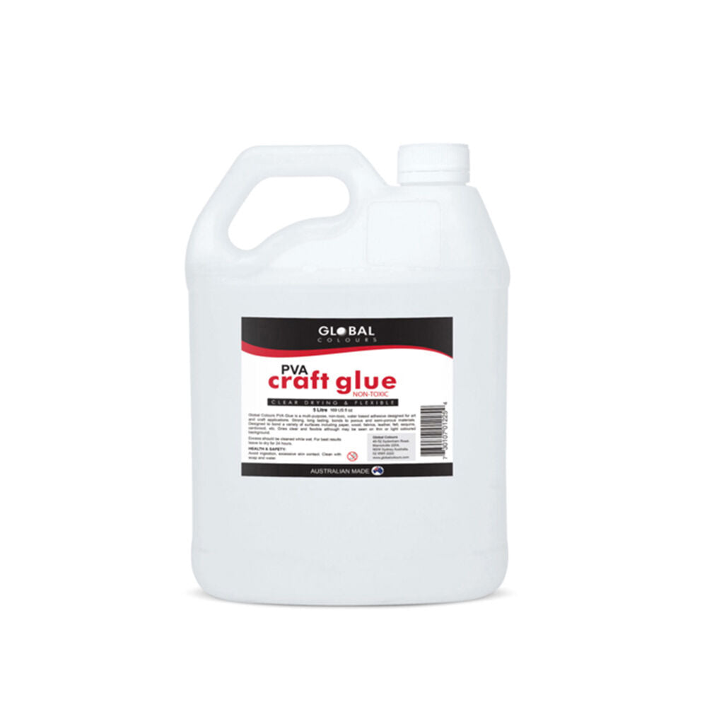 Global 5Litre PVA Art & Craft Multi-Purpose Water-Based Adhesive Glue