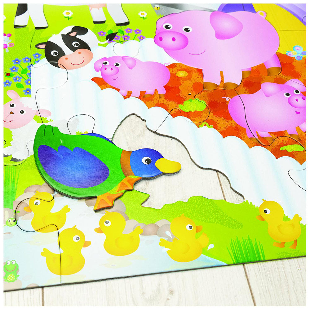 Galt Farm Kids/Childrens Giant Floor Educational/Learning Jigsaw Puzzle 3y+ (30 Pieces)