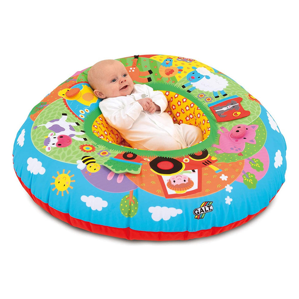 Galt Playnest Farm Fabric Covered Inflatable Baby Activity Cushion 0m+ — image 2