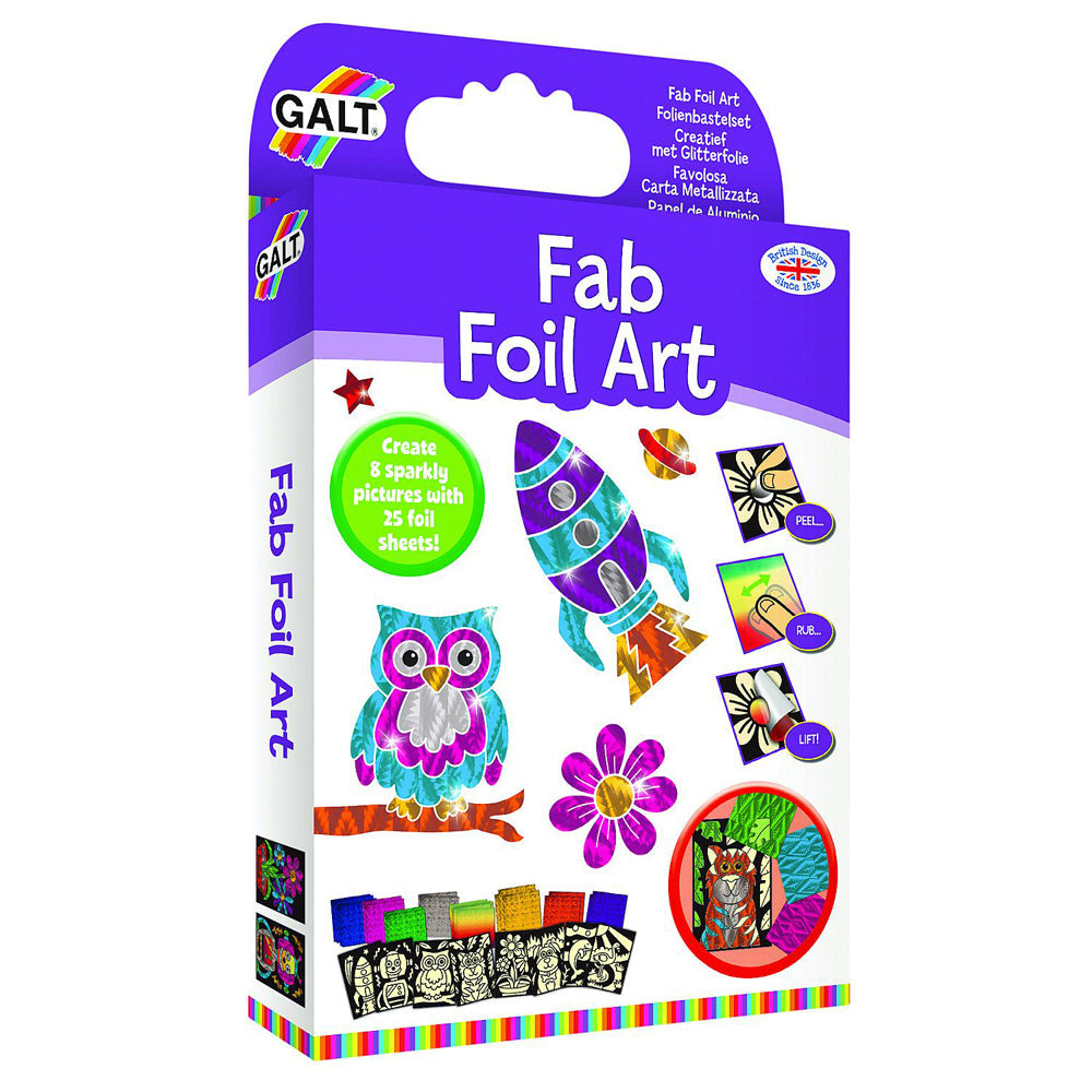 Galt Fab Foil Art Kids/Childrens Interactive Activity Kit Play Toy 6y+