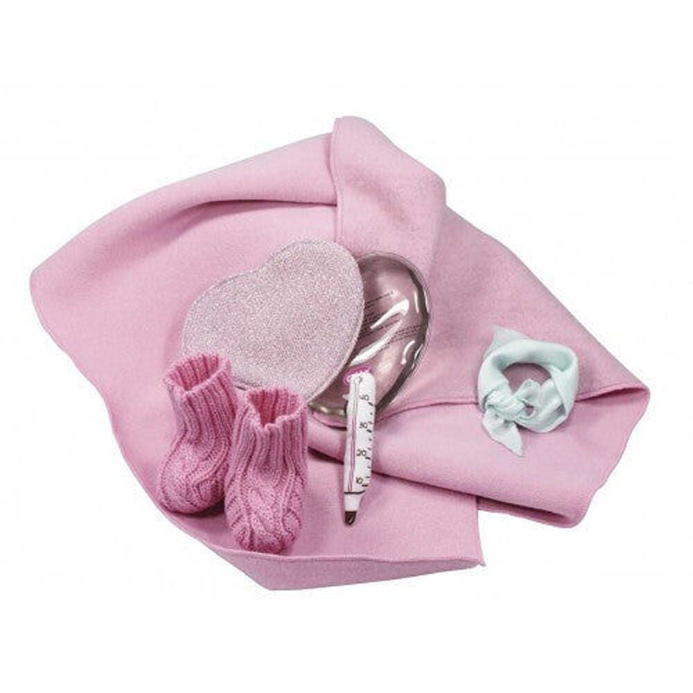 Gotz Accessories Get Well & Bedding Set Baby Girl Doll Pink (7 Pieces)