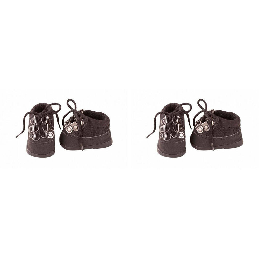 Gotz Wardrobe Brown Walking Boots Pair Baby Girl Boy Doll Shoes 45-50cm (2 Pack)