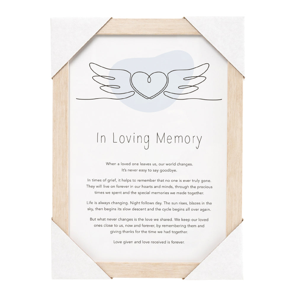 Splosh Gift Of Words In Loving Memory Message Plaque Tabletop Decor 24x32.5cm — image 5