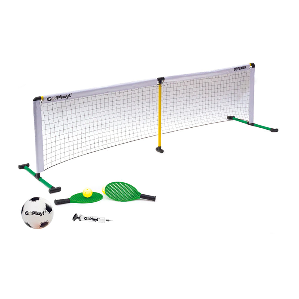 GO Play! Racquet/Soccer Ball Tennis Net Combo Kids Outdoor Game Sports Set 8y+