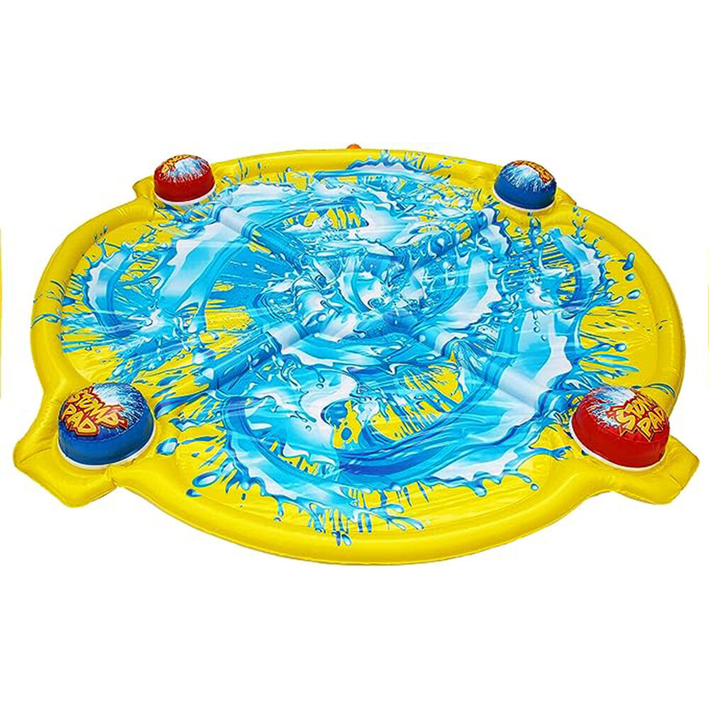 GO Play! Blue Backyard Inflatable Fun Stomp 'N Splash Blast Pad for Kids 3Y+